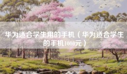 华为适合学生用的手机（华为适合学生的手机1000元）