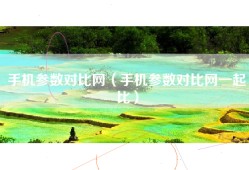 手机参数对比网（手机参数对比网一起比）
