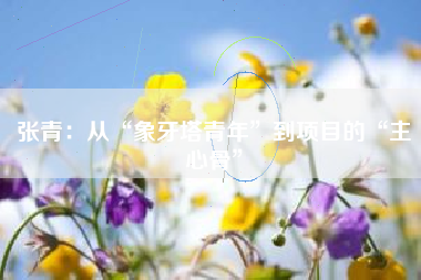 张青：从“象牙塔青年”到项目的“主心骨”