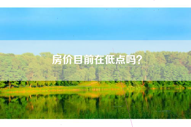 房价目前在低点吗？